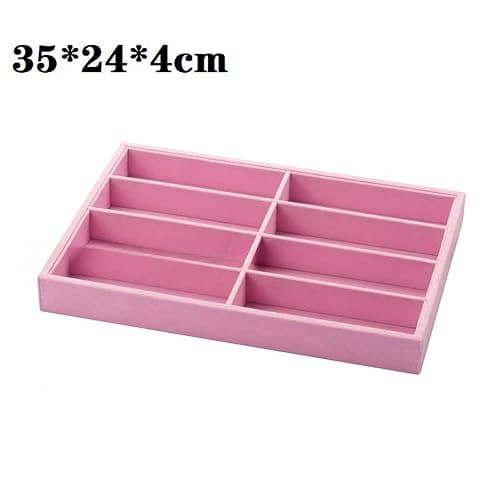 Teruyol Sunglasses Organizer Tray 8 Slots Container Eyewear Holder for Desktop Travel Home, pink thumbnail 6