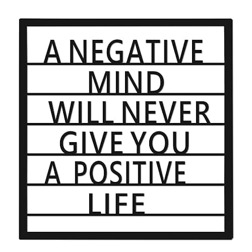 Metal Wall Sign with Empowering Message for Teen Boys Room | Industrial Style Motivational Decor | Powder-Coated Iron | Lightweight with Pre Drilled Holes Rust Resistant Iron - Image 1