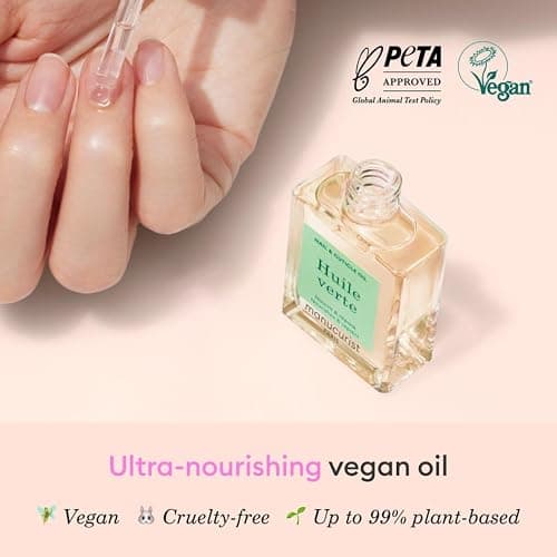 Manucurist Green Oil Nail Care - Nail & Cuticle Oil for Nails - Nourishes and Regenerates Nails and Cuticles - Promotes Growth - Blend of 6 Oils - 99% Bio-Sourced - Nail Care - 0.5 fl oz Bottle thumbnail 2