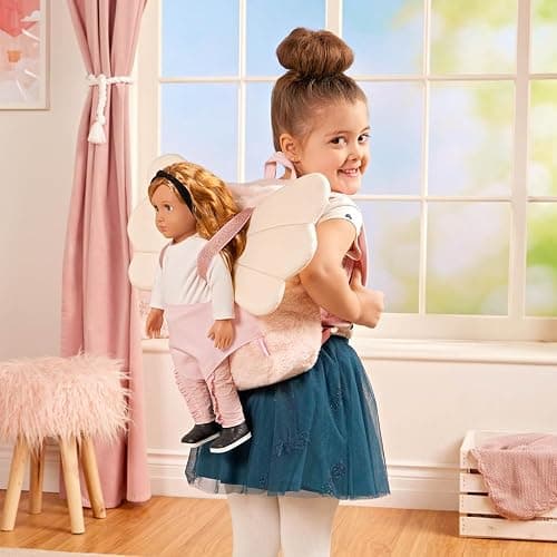 Our Generation – 18-Inch Doll Carrier with Adjustable Straps – Kids' Backpack in Pink – Interior Storage Pockets – Travel Accessories for Children 3+ Years – Be Magical Doll Carrier Backpack thumbnail 6