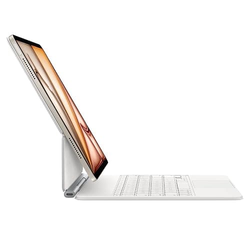Apple Magic Keyboard: Keyboard and Case for iPad Air 13-inch (M2, M3, and M4), US English — White thumbnail 4