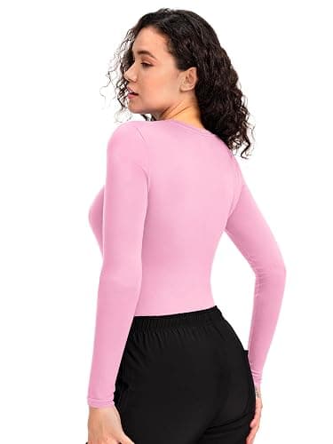 COZYFIT Scrub Undershirts Long Sleeve Women - Underscrub Comfort Tee thumbnail 2