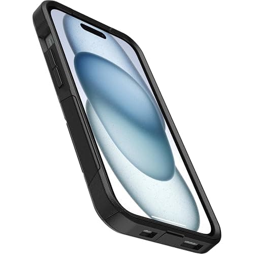 OtterBox iPhone 16e, 15, 14, & 13 Commuter Series Case - Black, Slim & Tough, Pocket-Friendly, with Port Protection thumbnail 2