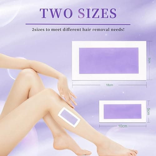 72PCS Wax Strips for Hair Removal, 48 Body & 24 Face Wax Strips with 8 calming Oil Wipes, At Home Waxing Kit for Women & Men - Body, Arms, Legs, Back, Bikini & Brazilian, Hypoallergenic All Skin Types thumbnail 7