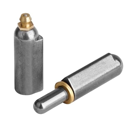 MOUNTAIN_ARK 10 Pack 3-1/8" Weld On Bullet Hinges with Grease Zerk, Weldable Hinge for Gate, BBQ Smoker, Steel thumbnail 3