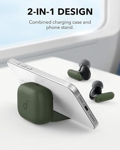 Soundcore P30i by Anker Noise Cancelling Earbuds, Hands-Free Viewing | Strong and Smart Noise Cancelling, Powerful Bass, 45H Playtime, 2-in-1 Case and Phone Stand, IP54, Bluetooth 5.4 thumbnail 2