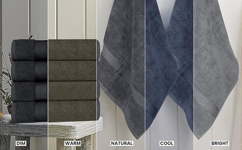 Utopia Towels 6 Pack Bath Towel Set (27 x 54 Inches), 500 GSM 100% Ring Spun Cotton Medium Lightweight and Highly Absorbent Quick Drying, Premium Towels for Hotel, Spa and Bathroom (Grey) thumbnail 4