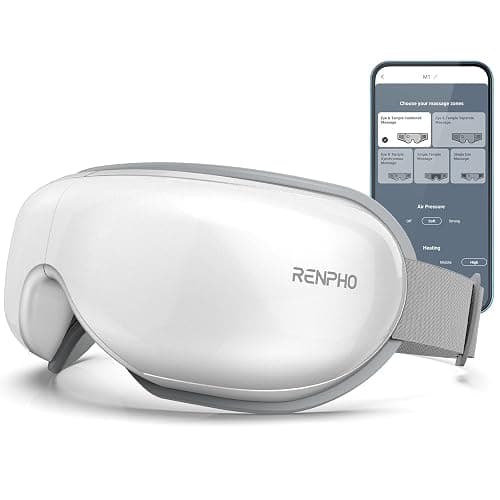 RENPHO Eyeris Smart Eye Massager with App Control, Fathers Day Birthday Gift for Husband Dad, FSA Eligible HSA Eye Mask with Heat for Head Tension Dry Eyes, Wireless Music - Image 1