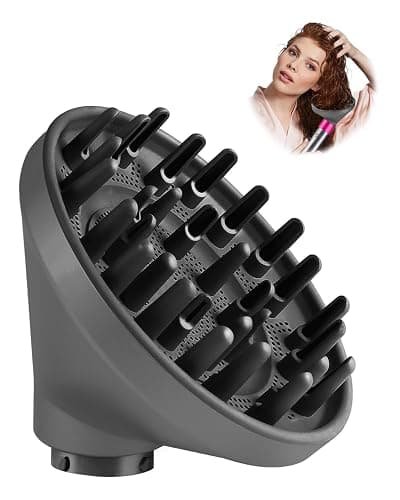 TOSAGE Upgraded Large Diffuser for Dyson Airwrap HS01 HS05 HS08 id, Diffuser Nozzle Attachment for Fast Drying Wave Curly Thick Hair, Gray - Image 1