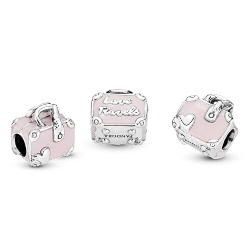 PANDORA Pink Travel Bag Charm | Sterling Silver & Enamel, Jewelry for Women with Gift Box, Compatible with PANDORA Moments thumbnail 7