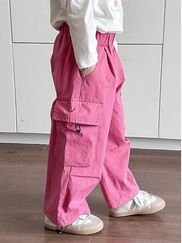 BINIDUCKLING Toddler & Girls Baggy Cargo Pants Parachute Kids thumbnail 2