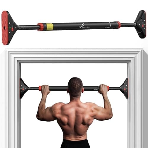 Sportneer Pull Up Bar for Doorway, No-Drill, Adjustable 29.5-37 in, 440 lb | Doorway Fit, No-Drill, Secure Lock, Adjustable, 440 lb, Home Gym Upper Body Workout,Strength Training - Image 1