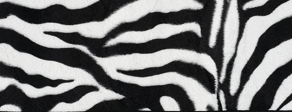 Luxury Driver 44068 Fashion Zebra Black/White Carpet Floor Mat Set - 4 Piece thumbnail 3