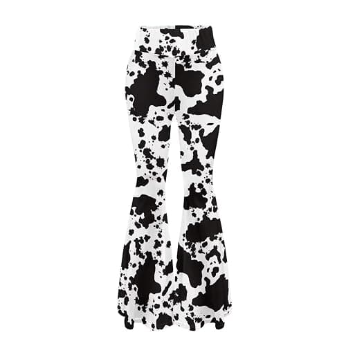 ELEDIZI High Waist Hip Lifting Bootcut Yoga Pants Tummy Control Bell Bottom Flared Yoga Leggings for Women Size XS-2XL thumbnail 4