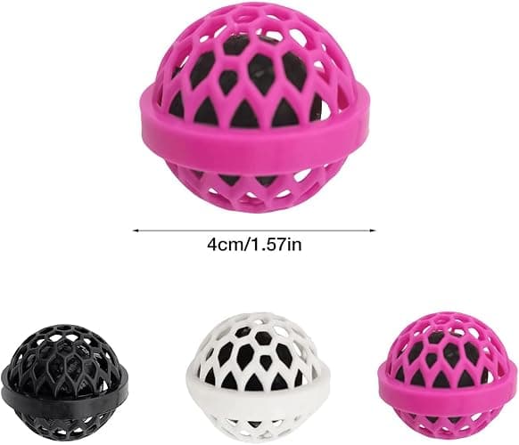 3 Pack Purse Cleaning Balls - Bag Cleaner Balls for Spotless Purses - Sticky Balls Remove Dust, Dirt, and Crumbs - Ideal for Bags, Backpacks - Pink/Black/White - Effortless Purse Cleaning thumbnail 6