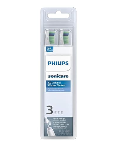 Philips Sonicare C2 Plaque Control - Genuine Replacement Electric Toothbrush Heads, White, 3 Pack, HX9023/65 thumbnail 10
