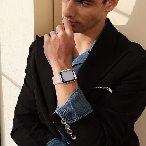Gleetik Sport Watch Band Compatible with Apple Watch Bands Women Men 38mm 40mm 41mm 42mm 44mm 45mm 46mm 49mm,Soft Silicone Replacement Strap for iWatch Bands Series 10 9 8 7 6 5 4 3 2 1 SE Ultra thumbnail 6