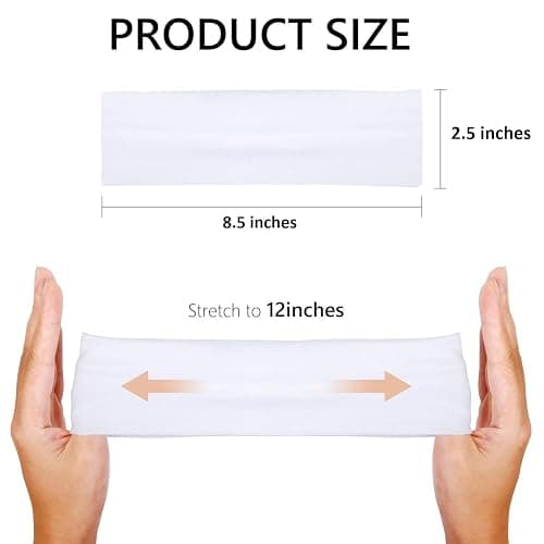 Huachi Headbands for Women 16 Pack Elastic Hair Bands, Non Slip Soft Cloth Fabric Head Bands, Fashion Womens Headband thumbnail 3