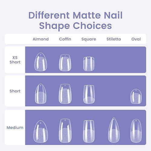 Wilfniee Short Almond Nail Tips: 240PCS Soft Gel Pre-Shaped Acrylic Fake Almond Nail Tips with Nail Stand, 12 Sizes Full Cover Clear Press on Nails for Girls Women Nail Art Design thumbnail 7