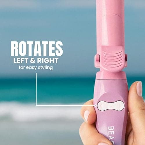 The Beachwaver Co. B1 Rotating Curling Iron - Pink Sunset | Automatic 1-Inch Ceramic Curling Iron - Most Common Barrel Size for All Hair Lengths! | Auto-Shut Off, Travel-Friendly, Dual Voltage thumbnail 5