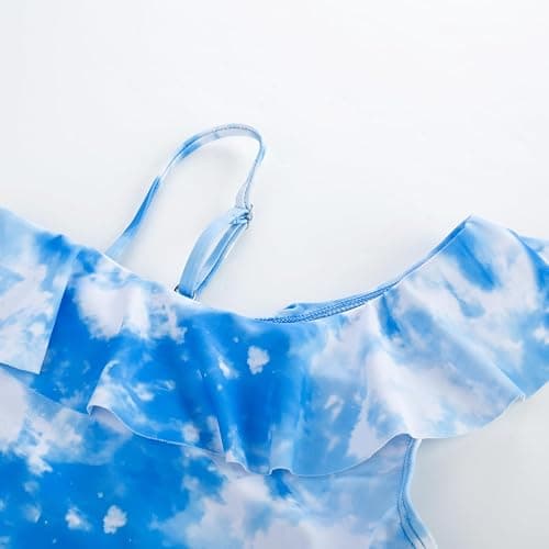 GRACE KARIN Girls One Piece Swimsuit Set Swimming Costume Quick Dry Bathing Suits with Mesh Skirt for Summer Beach thumbnail 3