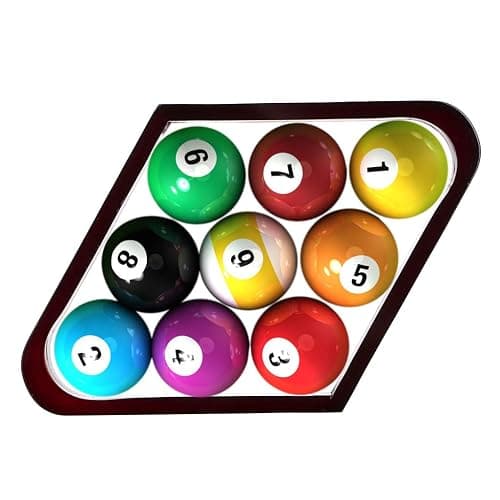 OwnMy Set of 2 Wooden Billiard Ball Rack Set, Vintage Solid Wood Billiard 8-Ball Triangle Rack & 9-Ball Diamond Rack Table Pool Ball Racks thumbnail 6