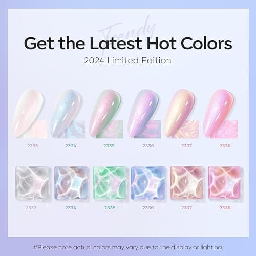 Modelones Vernis à Ongles Semi Permanent 6 Couleurs Rose Blanc Perle Effet Soak Off Vernis Gel Uv Semi Permanent avec Stick Dessine le Cercle pour Printemps Eté - Perle Rose thumbnail 4