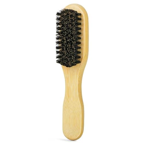 Slick Back Hair Brush - Soft Bristles for Laying Down Edges & Glossy Finish | Mini/Trave Boar Bristle Brush to Style, Polish & Smooth Frizz for Baby Hair and Sleeks Ponytails/Buns - Image 1