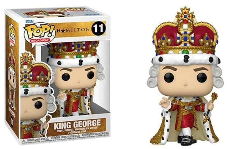 POP Broadway: Hamilton - King George Funko Vinyl Figure (Bundled with Compatible Box Protector Case), Multicolor, 3.75 inches thumbnail 2