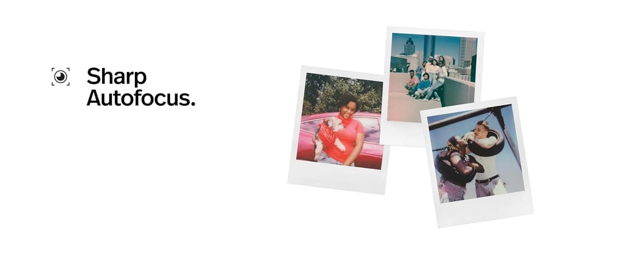 Polaroid Now 3rd Generation I-Type Instant Camera + Film Bundle - Now Black Camera + 16 Color Photos (6560) thumbnail 8