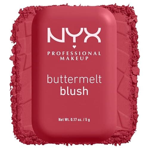 NYX PROFESSIONAL MAKEUP Buttermelt Powder Blush, Fade and Transfer-Resistant Blush, Up to 12HR Make Up Wear, Vegan Formula - Back And Butta thumbnail 11