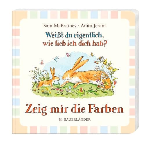 Weißt du eigentlich wie lieb ich dich hab? Zeig mir die Farben: Pappbilderbuch für Kinder ab 2 Jahren │ in einfacher Sprache die ersten Farben kennenlernen thumbnail 5