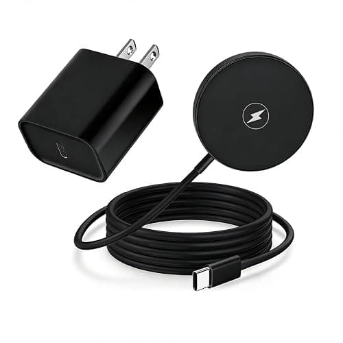 [Apple MFi Certified] iPhone Magnetic Wireless Charger 15W 6FT Mag-Safe Charging Pad with USB C Fast Wall Charger Block for iPhone 17 Pro Max/Air/16 Pro/16 Plus/15/14/13/12/AirPods Pro 3/2(Black) - Image 1