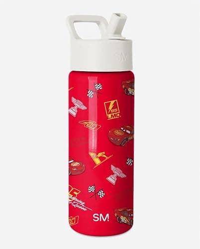 Simple Modern Disney Cars Kids Water Bottle & Toddler Cup | 18oz | Insulated Stainless Steel Lightning McQueen Toddler Water Bottle Kids Tumbler with Straw | Spill Proof for School Girls Boys thumbnail 9