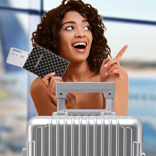 Flight Knight Premium Travel Suitcase - 8 Spinner Wheels - Built-in Side Lock Lightweight Aluminium Frame, ABS Hard Shell Carry on Check in Luggage Highly Durable - Approved for Over 100 Airlines thumbnail 7
