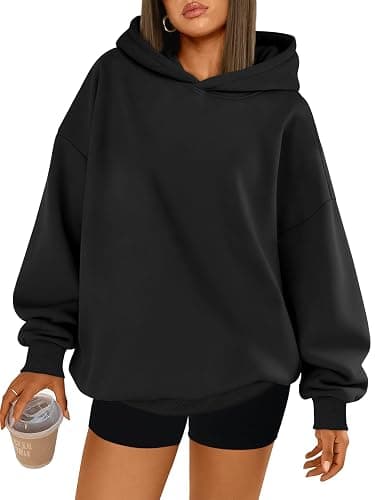 Trendy Queen Womens Oversized Hoodies Comfy Sweatshirts Fall Fashion 2025 Outfits Casual Tops Fleece Clothes with Pockets - Image 1
