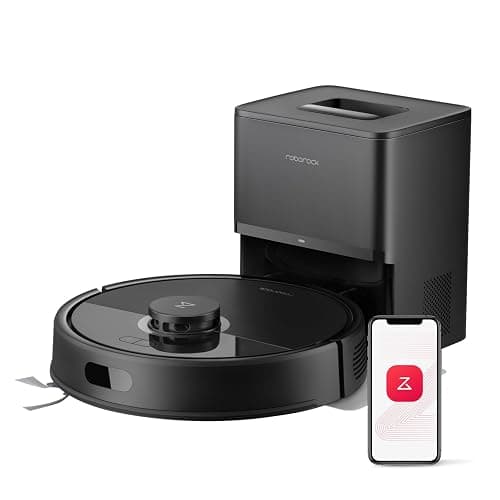 roborock Q7 L5+ Saugroboter mit Wischfunktion, Automatischer Staubentleerung, Dual Anti-Tangle System, 8.000 Pa Saugkraft, LiDAR-Navigation,Wischroboter für Teppich, Tierhaare, APP Steuerung(Schwarz) - Image 1
