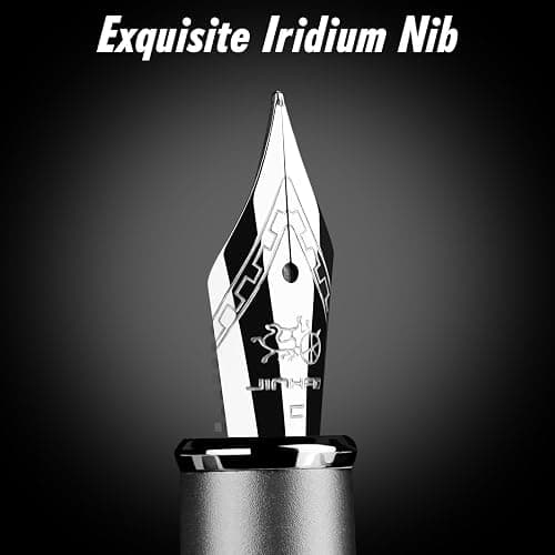 JINHAO Fountain Pen Fine Nib, Includes Ink Cartridges & Converter, Perfect Weight, Optimal Flow, No Skips thumbnail 4