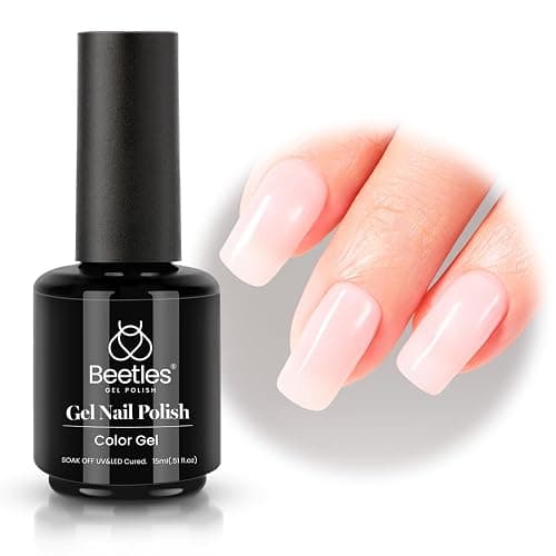Beetles Neutral Gel Nail Polish 15ml Jelly Nude Pink Gel Polish Set Sheer Pink Soak Off UV LED Translucent Effect French Nail Art Spring Summer Manicure Gift for Women thumbnail 8
