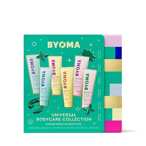 BYOMA Body Care Holiday Gift Set (6-Piece Kit) - Hydrating, Brightening & Sensitive Body Wash & Lotion - Travel Size, Supports Skin Barrier - Image 1