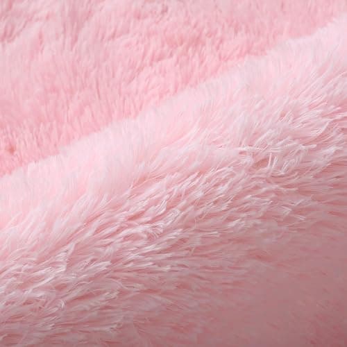 Shag Area Rugs for Bedroom Living Room,4X6 Ultra Soft Fluffy Area Rugs for Dorm, Indoor Carpet Nursery Rugs for Kids Girls Room Home Decor,Pink thumbnail 8