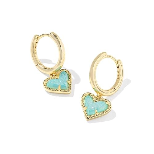 Kendra Scott Ari Heart Huggie Earrings for Women, Fashion Jewelry - Image 1