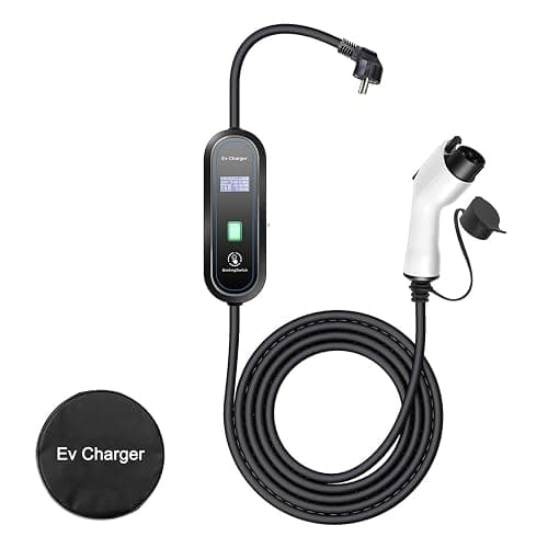 EQBVZZRD EV Charger 220V 230V EV Charger Type 2 Level 2 EVSE J1772 Type 1 3.5kW Car Charger GBT Charging Cable 5 Meters Schu Plug(3.5kW 16A Type1) - Image 1