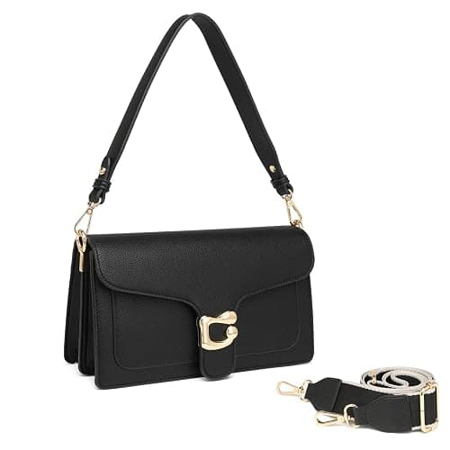 Travistar Crossbody Bags for Women Trendy - Small Cross Body Purse Shoulder Bag Leather Handbags Evening Clutch with 2 Straps - Image 1