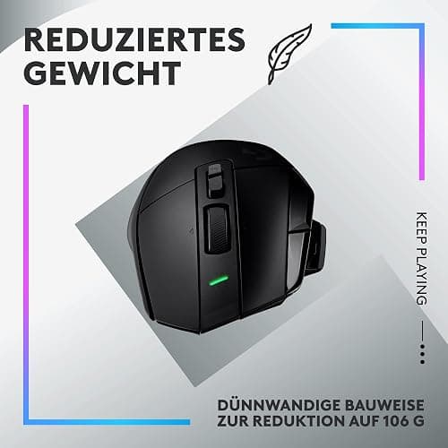 Logitech G502 X PLUS LIGHTSPEED Kabellose RGB-Gaming-Maus - Optische Maus mit LIGHTFORCE Hybridschaltern, LIGHTSYNC RGB, HERO 25K Gaming-Sensor, Kompatibel mit PC - macOS/Windows - Schwarz thumbnail 8