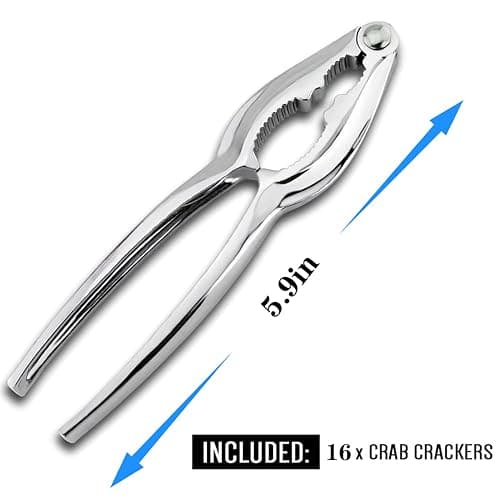 Crab Crackers and Tools, Lobster Crackers, Seafood Crab Leg Cracker Tools, Nut Cracker Set, 16 Pack thumbnail 6