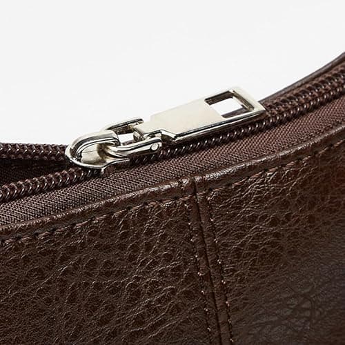 Slouchy Tote Bags for Women Retro Vegan Leather Shoulder Crossbody Bag Faux Leather Handbag Purse Satchel Soft Leather Bag thumbnail 5