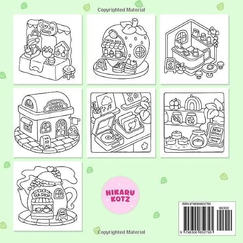 Little Shop: Bold and Easy Coloring Book for Adults and Teens thumbnail 2