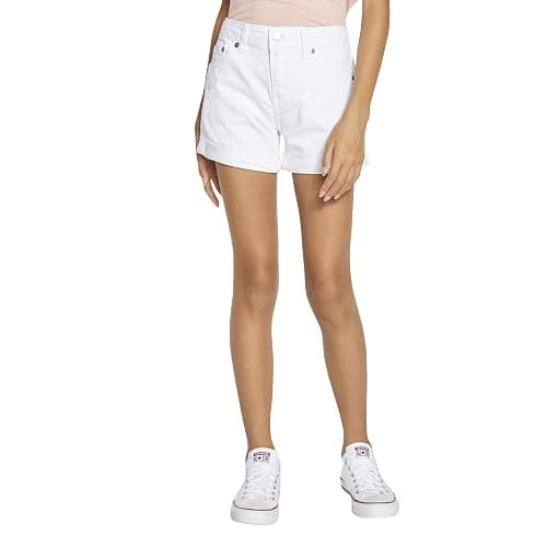 Levi's Girl's Girlfriend Fit Denim Shorty Shorts thumbnail 3