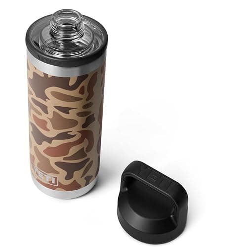 YETI Rambler 18 oz Bottle, Vacuum Insulated, Stainless Steel with Chug Cap, Wetlands Camo - Image 1